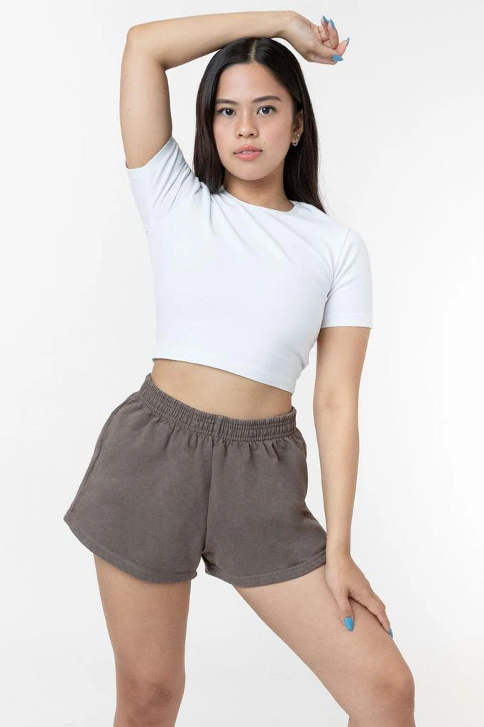 Los Angeles Apparel HF314 - Heavy Fleece Short Sweat Shorts (Garment Dye) 2