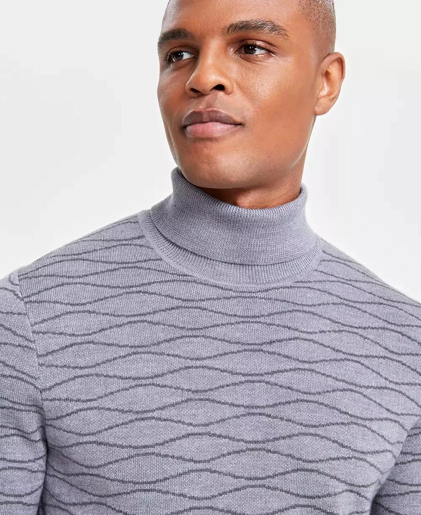 Alfani Men's Wool-Blend Textured Turtleneck Sweater, Created for Macy's 4