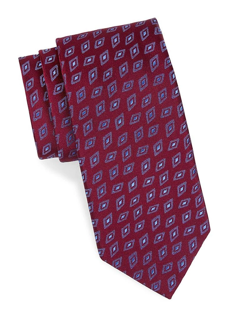 Charvet Diamond Bean Silk Jacquard Tie 1