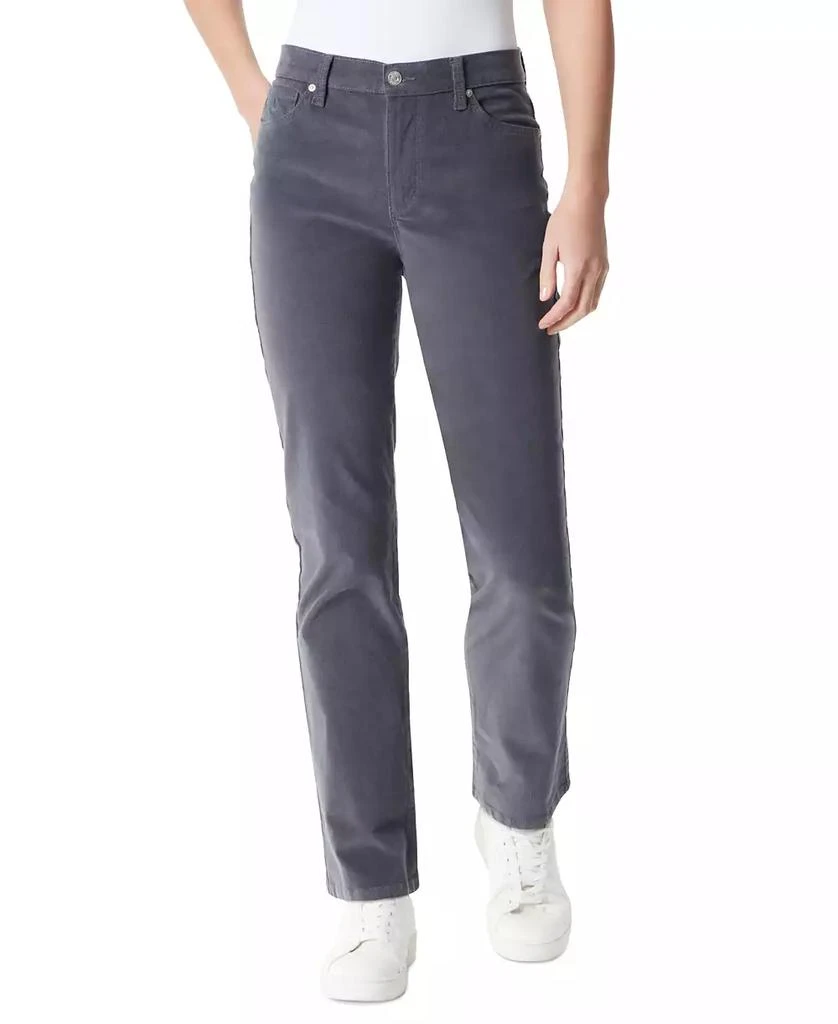 Gloria Vanderbilt Women's Amanda High-Rise Straight-Leg Corduroy Pants 1