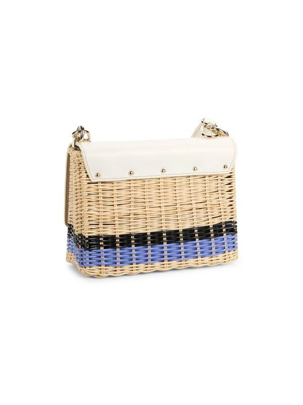Furla Woven Leather Shoulder Bag 4