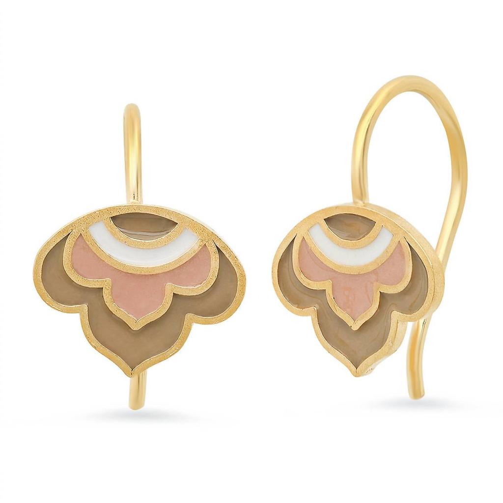 Jessica Elliot Jessica Elliot - Women
s Enameled Lotus Ear Wire Earrings