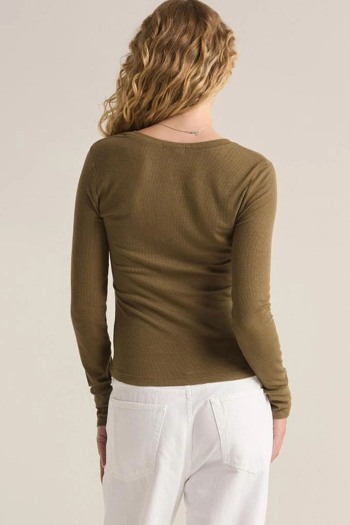 Z Supply Z Supply - Scarlett Rib Henley Top 3