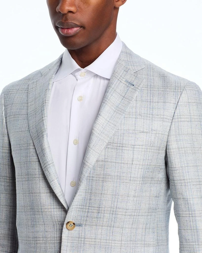 Canali Kei Wool, Silk & Linen Plaid Unstructured Regular Fit Sport Coat 8