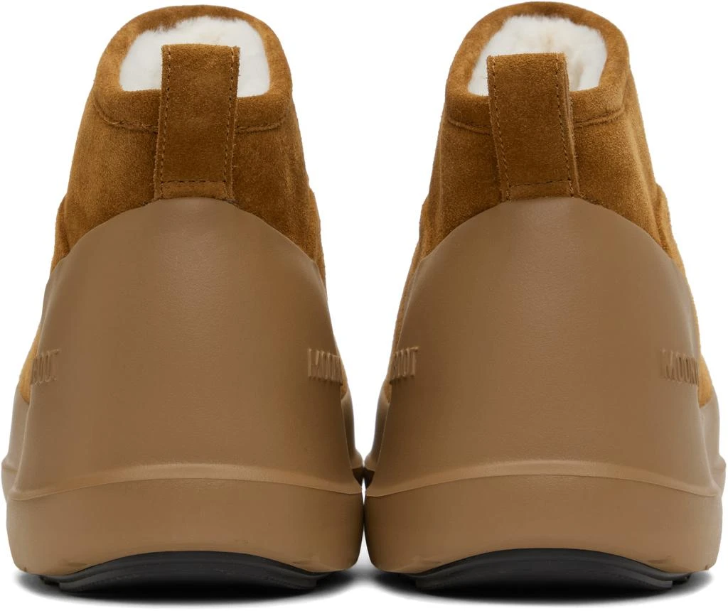 Moon Boot Tan Luna Low Suede Boots 2