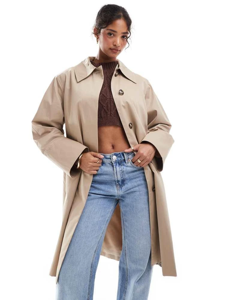 & Other Stories & Other Stories sleek trench coat in beige 1