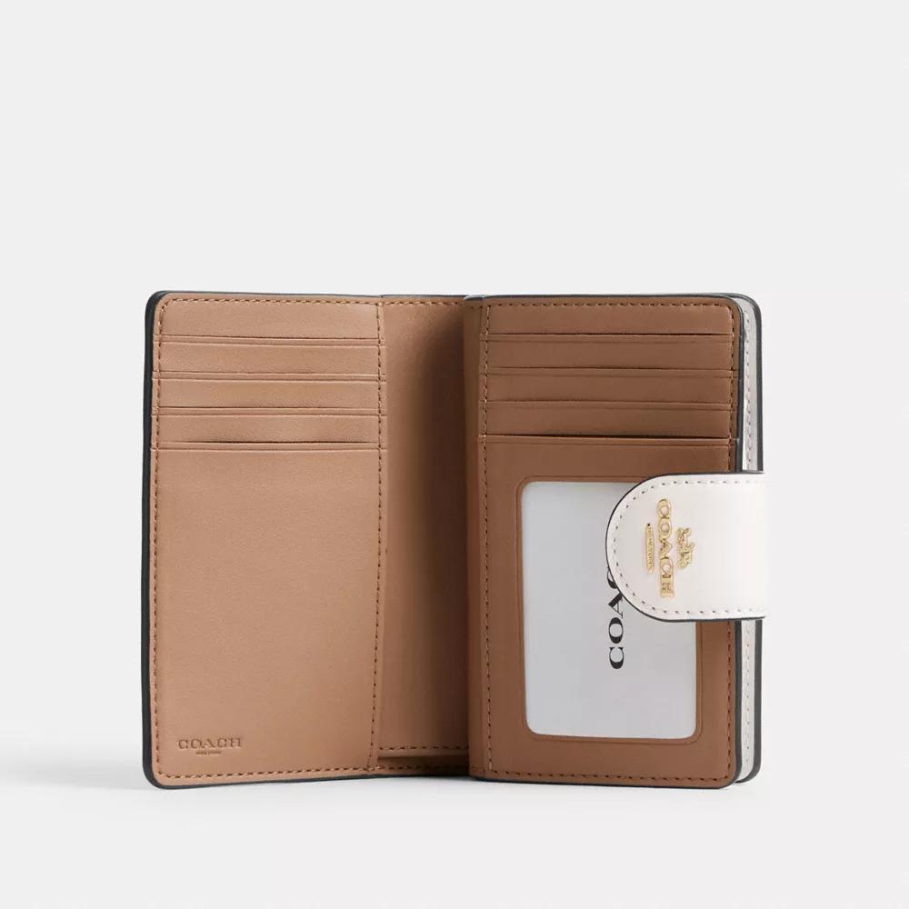 Coach Medium Corner Zip Wallet In Signature Canvas