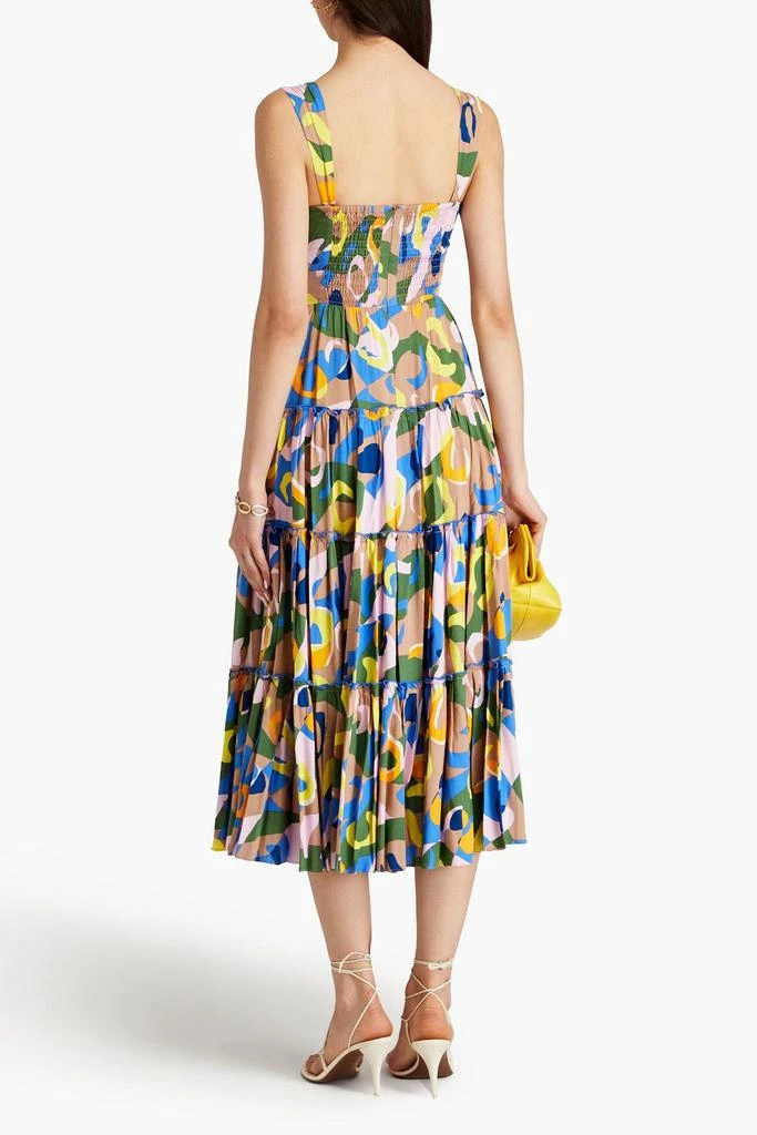 Diane von Furstenberg Achilles pleated printed mousseline midi dress 3