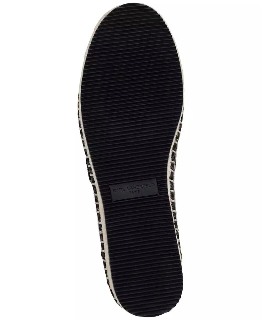 Karl Lagerfeld Paris Women's Michaela Embellished Slip-On Espadrille Flats 5
