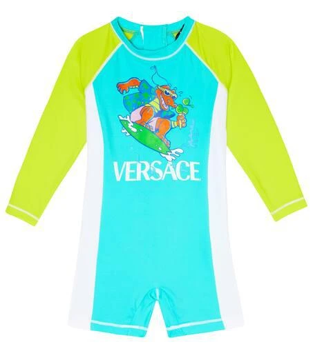 Versace Baby printed rashguard swimsuit 1