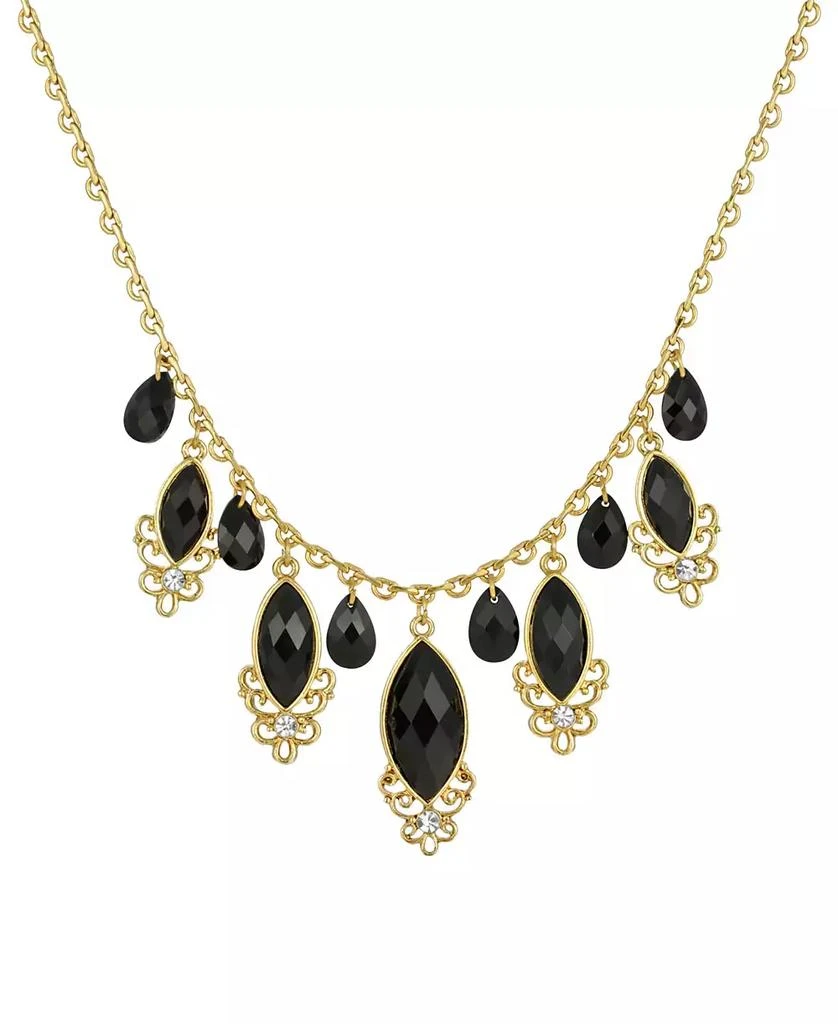 2028 Gold-Tone Teardrop Adjustable Necklace 1