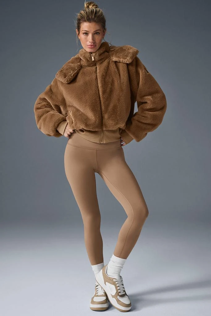Alo Faux Fur Foxy Jacket - Toasted Almond 5