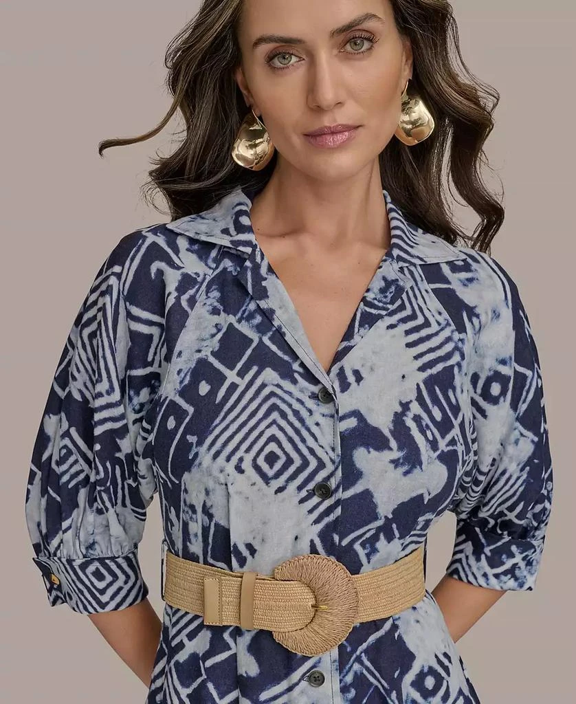 Donna Karan Women's Belted Midi Shirt Dress 6
