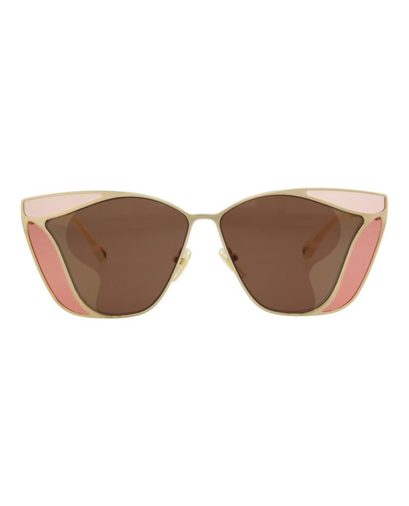 Chloé Cat Eye-Frame Metal Sunglasses