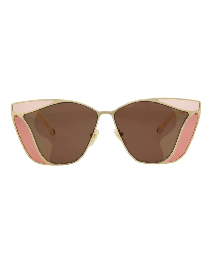 Chloé Cat Eye-Frame Metal Sunglasses 1