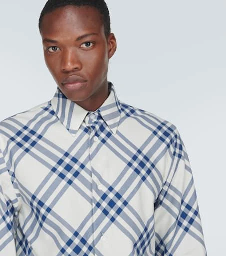 Burberry Checked cotton flannel shirt 5