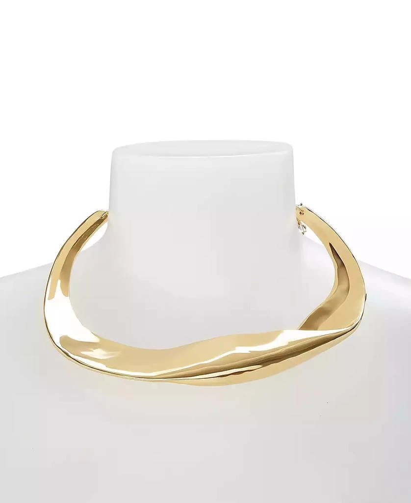 Robert Lee Morris Gold Sculpted Statement Collar Necklace 3