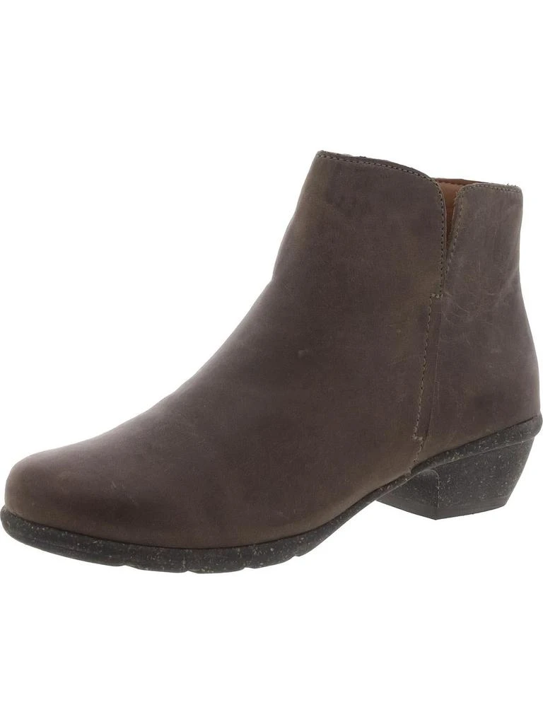 Unstructured by Clarks Wilrose Frost Womens Leather Zip Up Ankle Boots 4