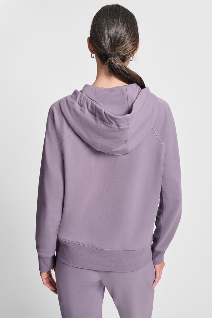 DKNY TWO-TONE LOGO DRAWSTRING HOODIE