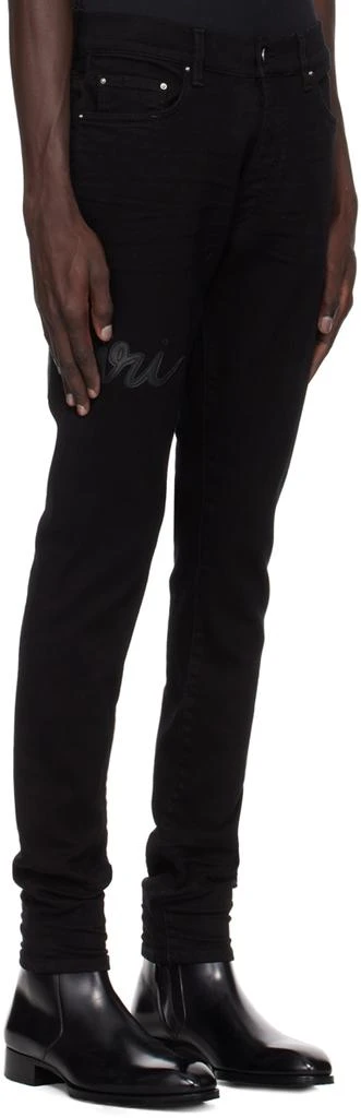 AMIRI Black 'Amiri' Script Logo Jeans 2