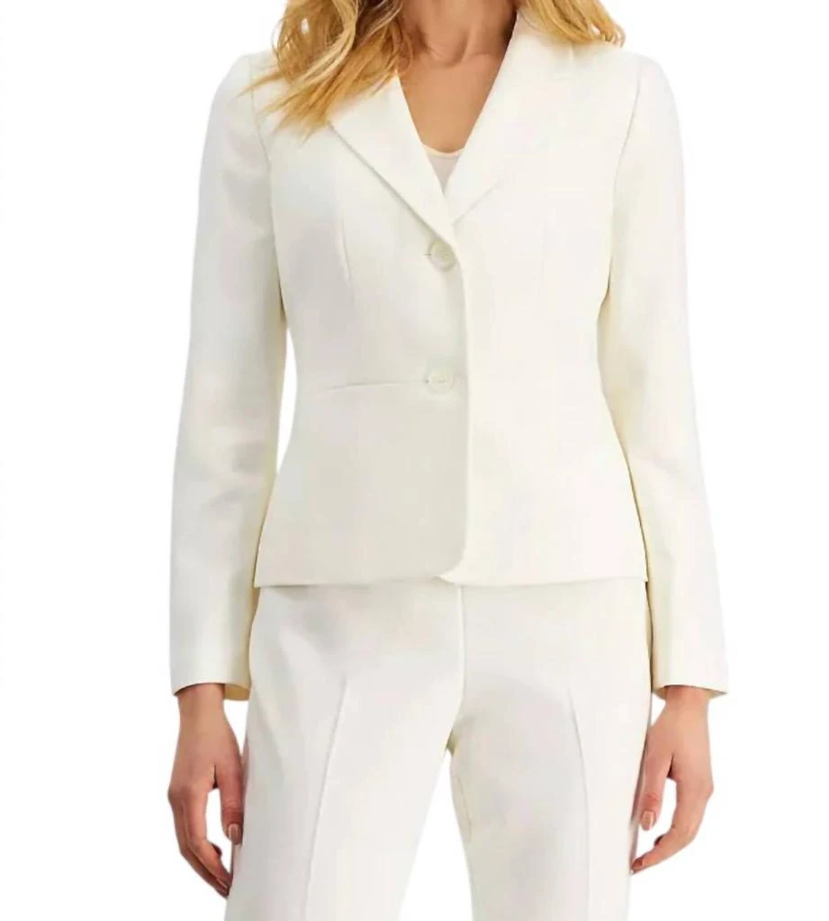 Le Suit Le Suit - Notched Collar Jacket With Straight Pant Set 2