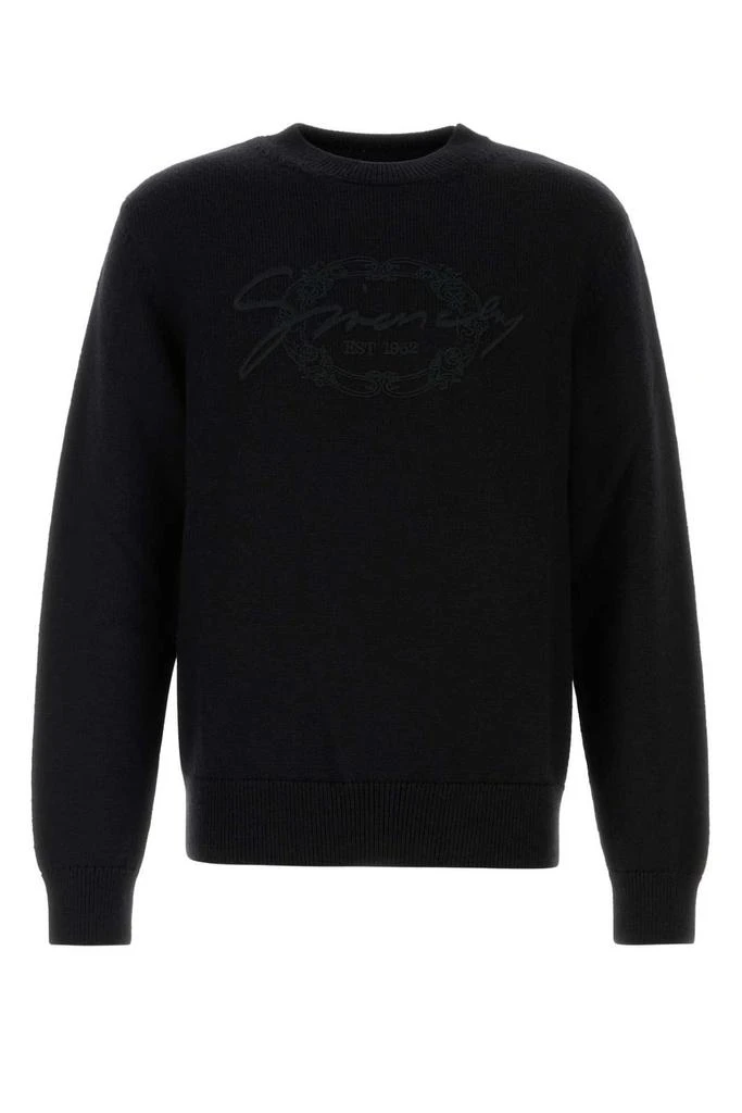 Givenchy Givenchy Logo Embroidered Knit Sweater from Cettire