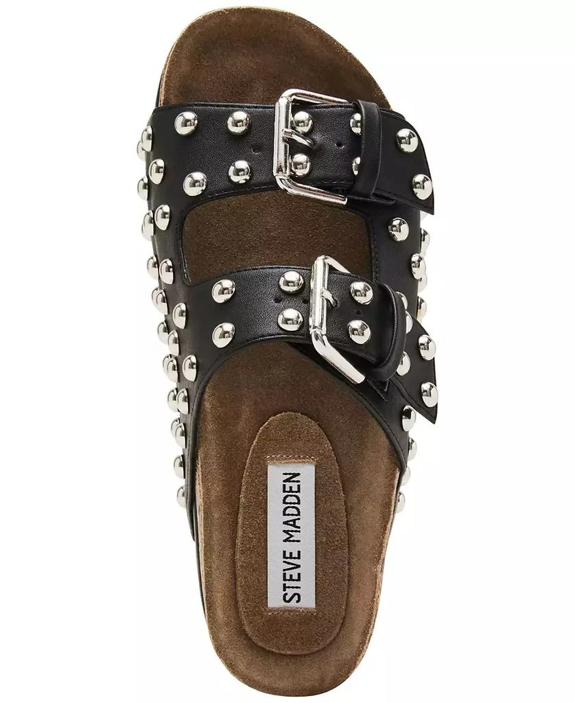 Steve Madden Women's Kali-S Studded Platform Footbed Sandals 4