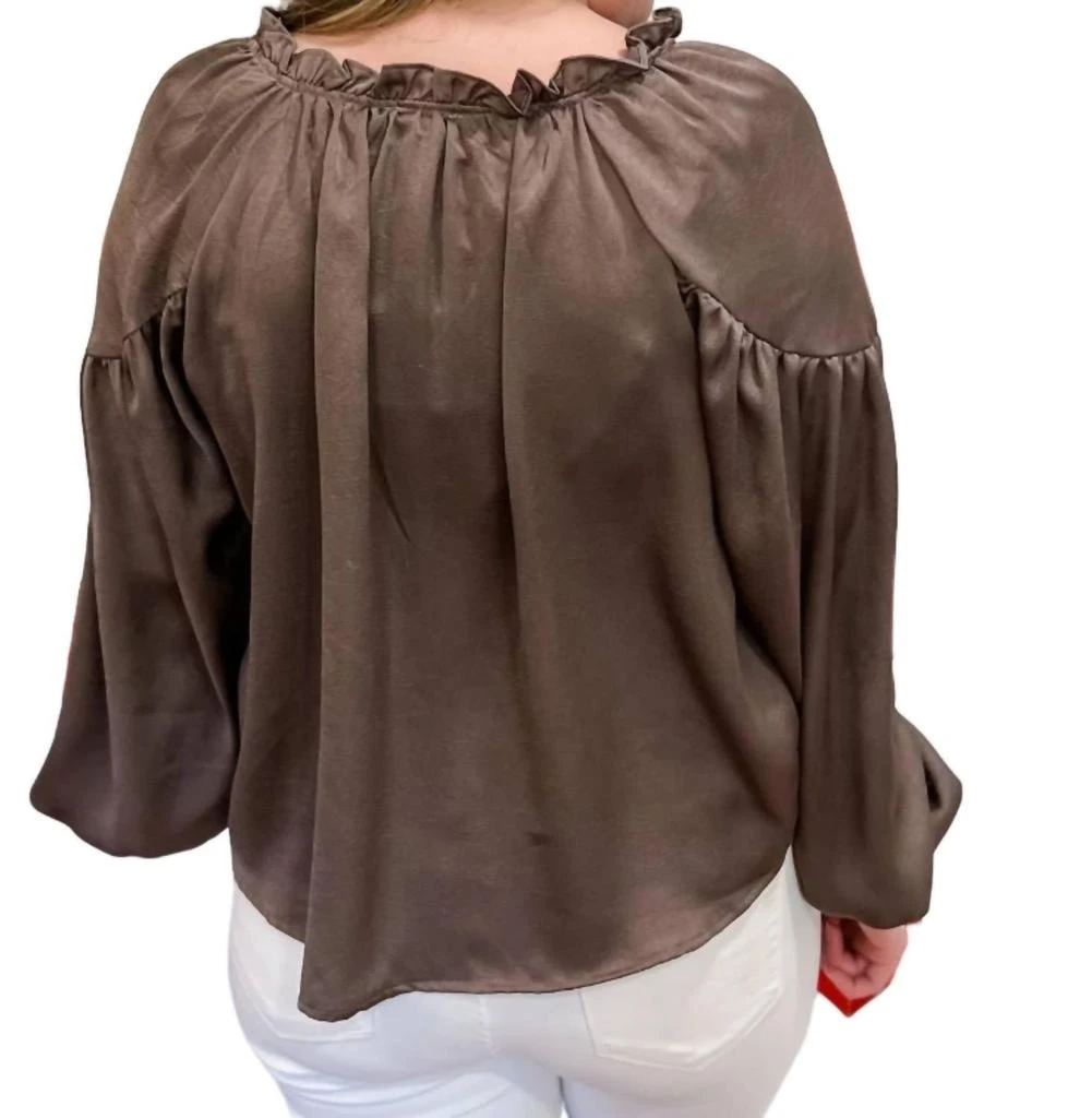 Blu Pepper Hana Top In Brown 4