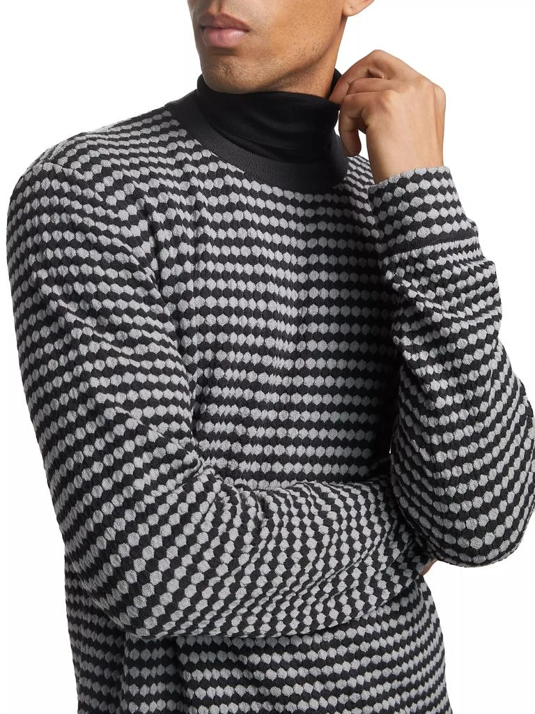 Giorgio Armani Geo Print Crewneck Sweater 6