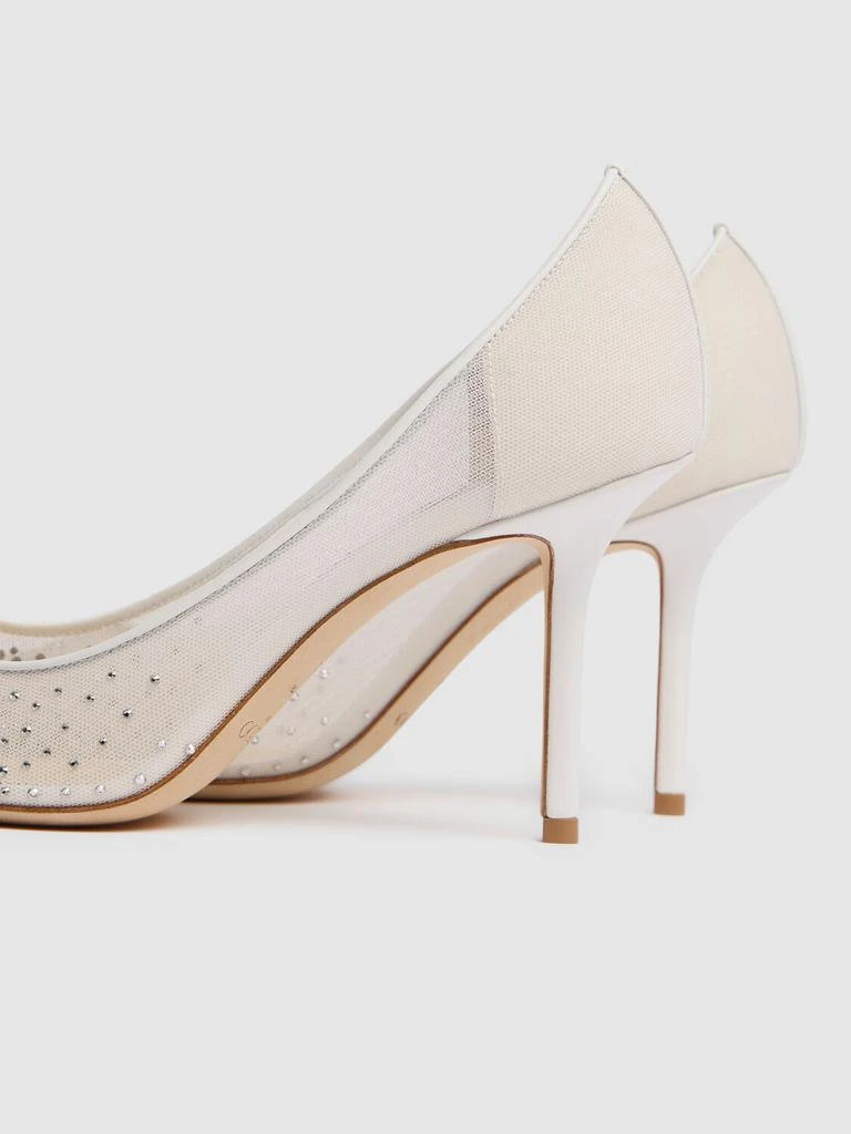 Jimmy Choo 85mm Love Embellished Tulle Pumps 3