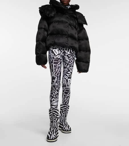 Dolce 
Gabbana Zebra-print padded nylon snow boots 2