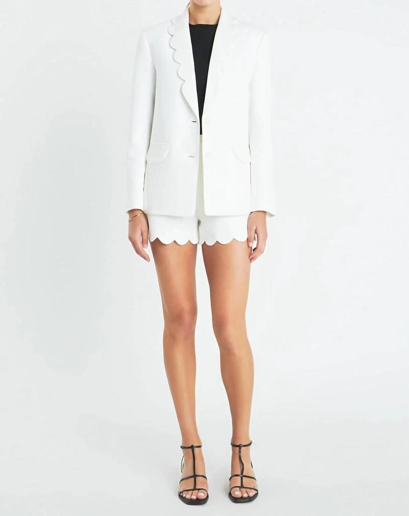 English Factory English Factory - Scallop Collar Blazer 3
