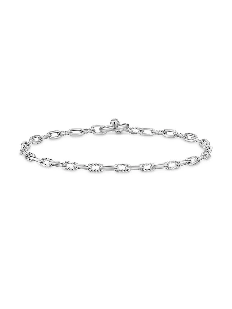 David Yurman DY Madison Toggle Chain Bracelet in Sterling Silver, 3MM 4