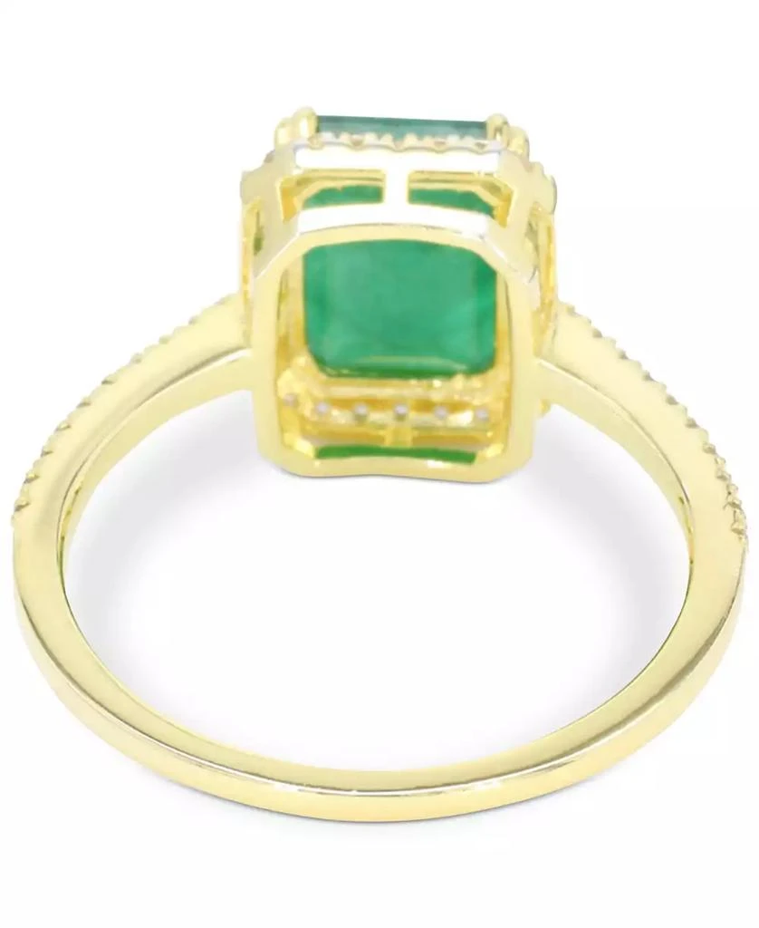 Macy
s Emerald (2-3/4 ct. t.w.) 
White Sapphire (1/4 ct. t.w.) Halo Ring in 14k Gold (Also available in Sapphire) 4