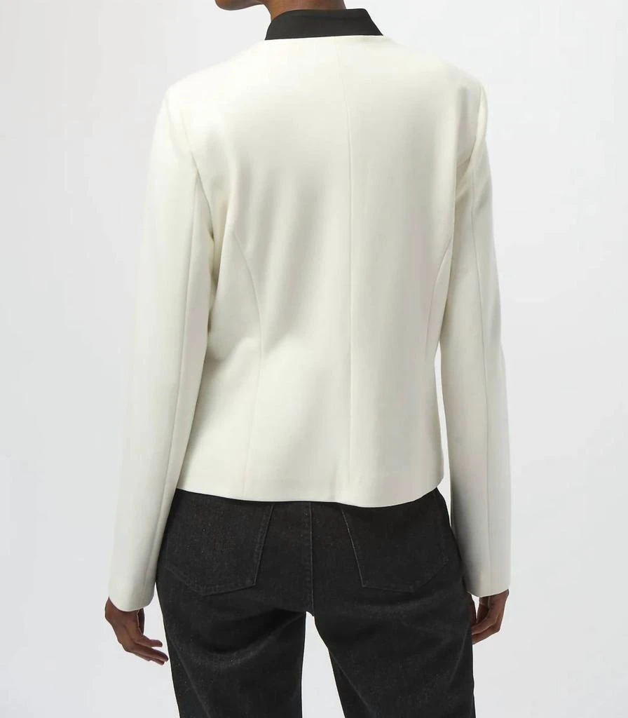 JOSEPH RIBKOFF Joseph Ribkoff - Long Sleeves Mandarin Collar Jacket 2