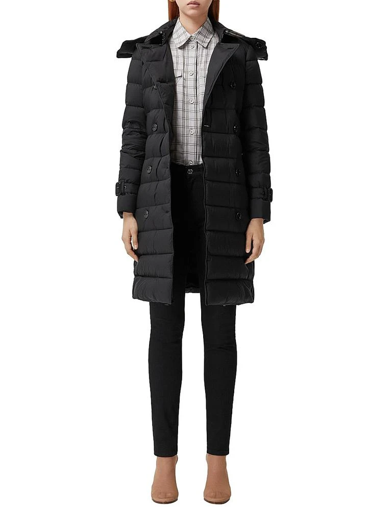 Burberry Ashwick Long Logo Puffer Coat 2