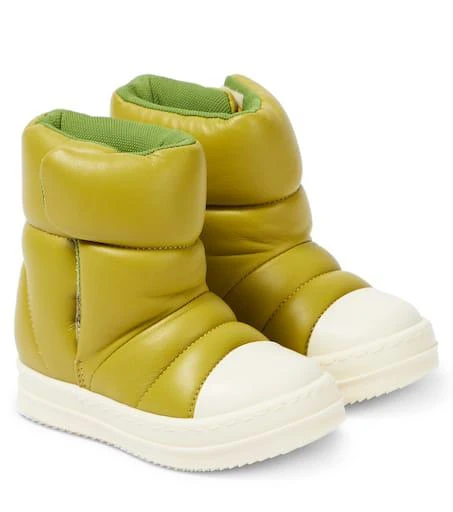 Rick Owens Kids Puffer leather boots 1