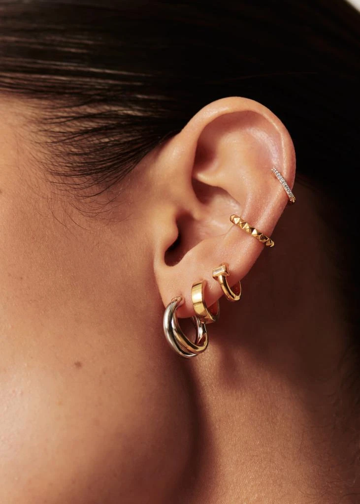 Missoma X Lucy Williams Entwine small hoop earrings 2