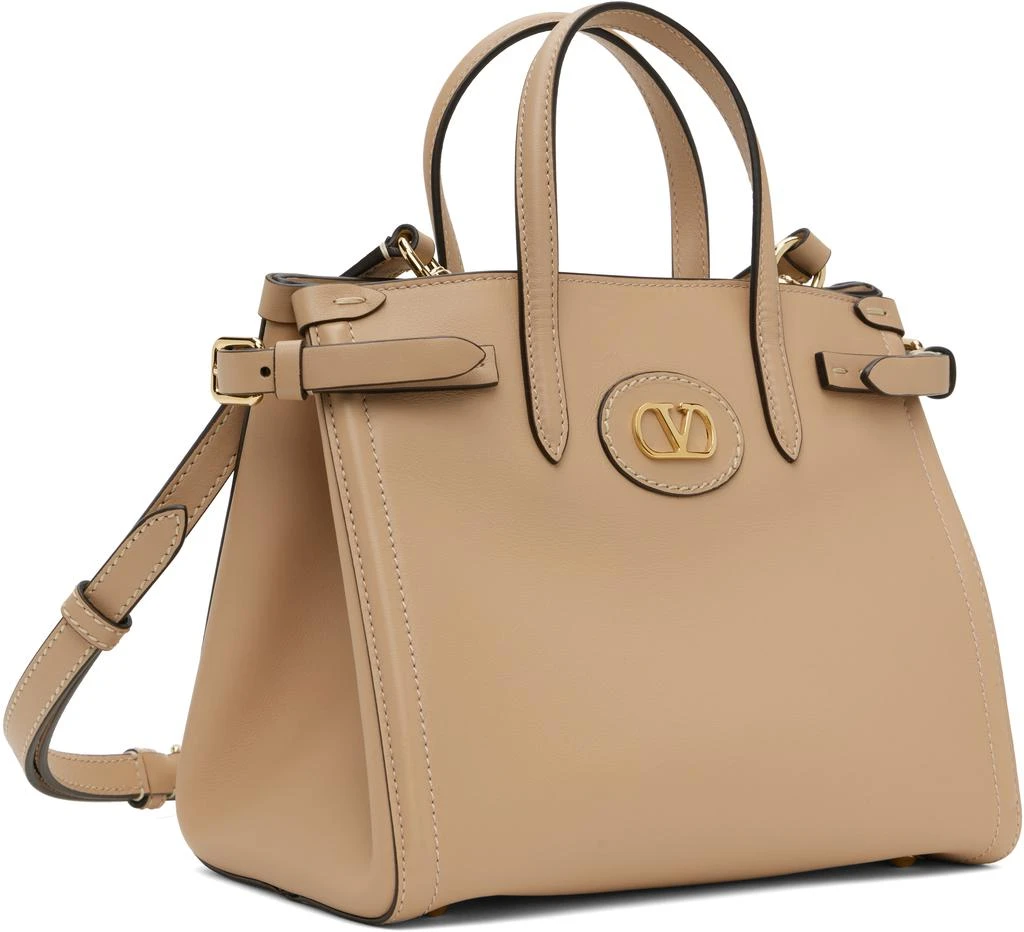 Valentino Tan Antibes Small Shopping Tote 2