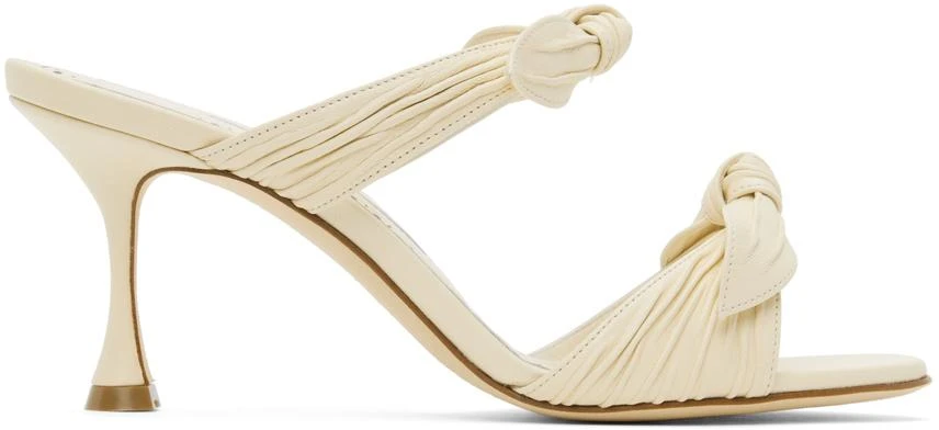 Manolo Blahnik Off-White Lollo Heeled Sandals 1