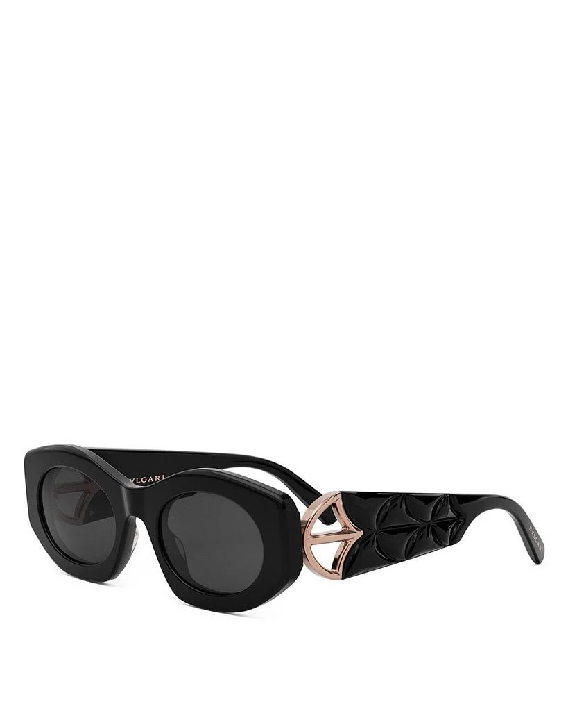 BVLGARI Calla Oval Sunglasses, 51mm 1