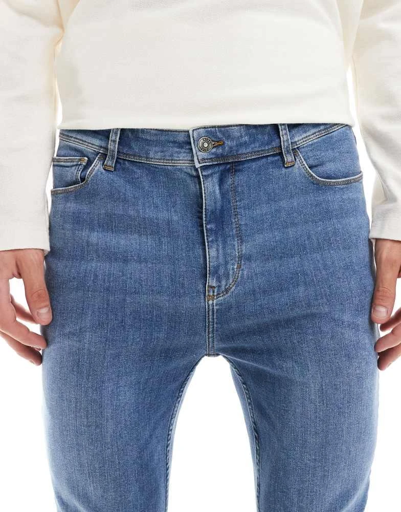 HERA Hera Mens spray on jean in mid blue 5