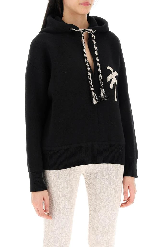 Palm Angels palm knitted hoodie 2