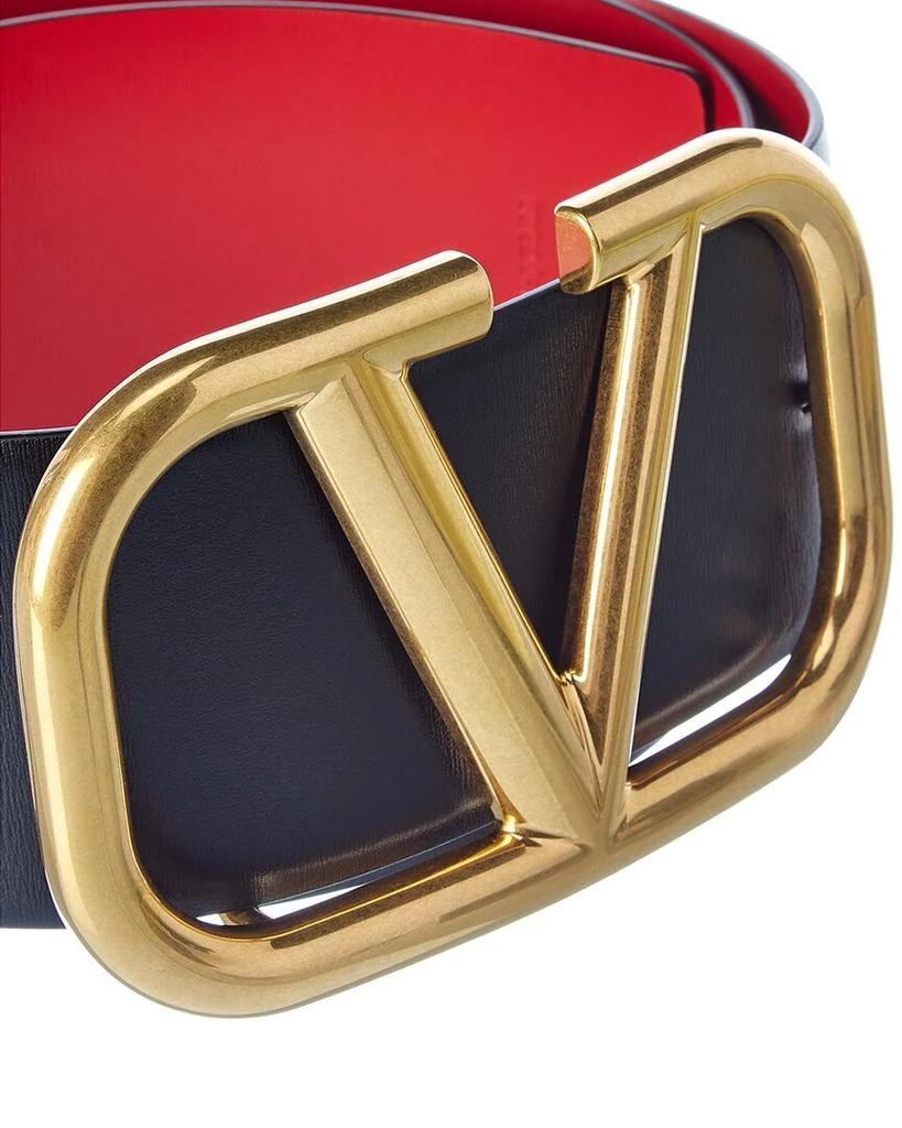 Valentino VLogo 70mm Reversible Leather Belt 3