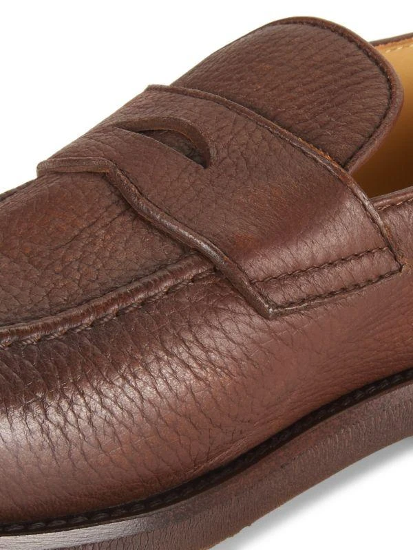 Brunello Cucinelli Leather Slip-On Loafers 6