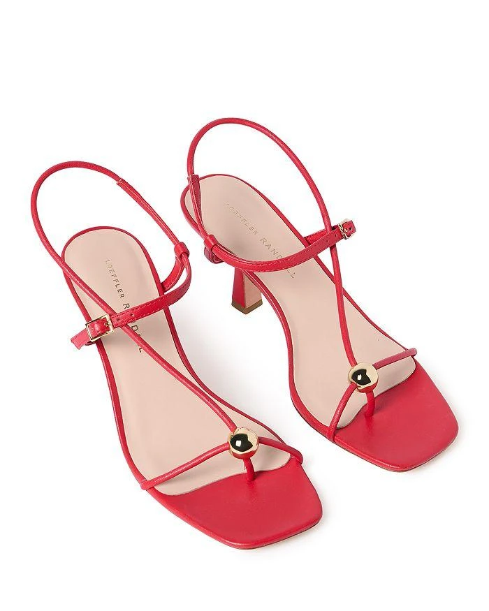 Loeffler Randall Women's Strappy Embellished High Heel Sandals 4
