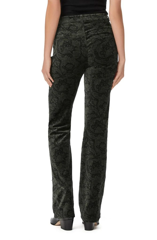 Paige Naomi Floral Print Cotton Stretch Velveteen Bootcut Pants 2