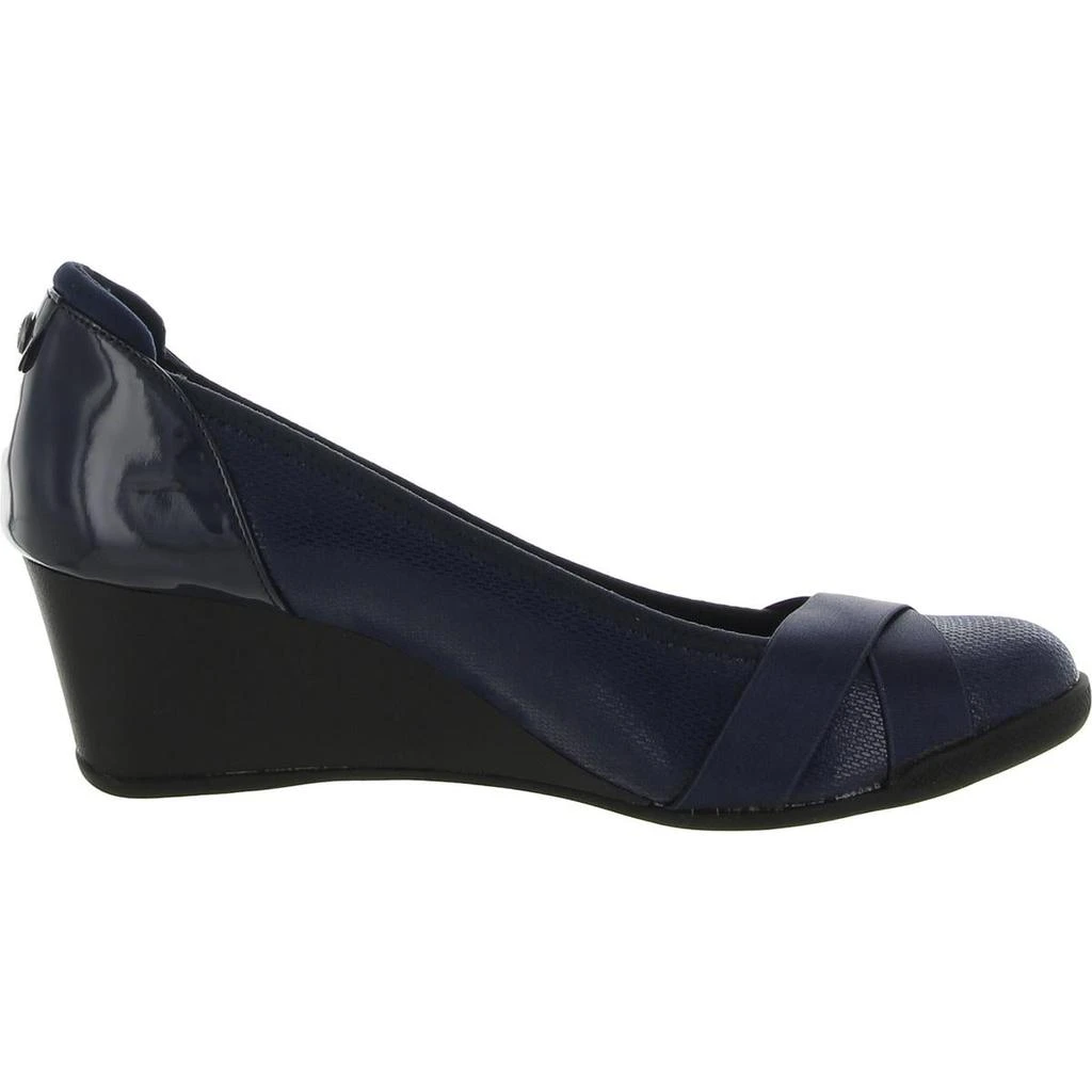 Anne Klein Timeout 2 Womens Slip-On Criss-Cross Wedge Heels 2