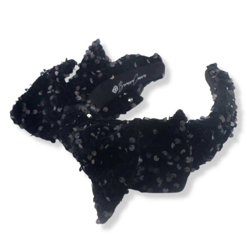 Brianna Cannon Sequin Side Bow Headband ONE SIZE