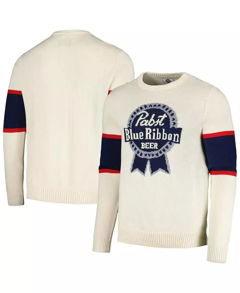 American Needle Men's Cream Pabst Blue Ribbon McCallister Pullover Sweater 1